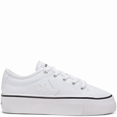 Converse Star Replay Platform - Naisten Tennarit - Valkoinen/Mustat